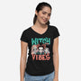 Cute Witch Vibes-womens v-neck tee-momma_gorilla