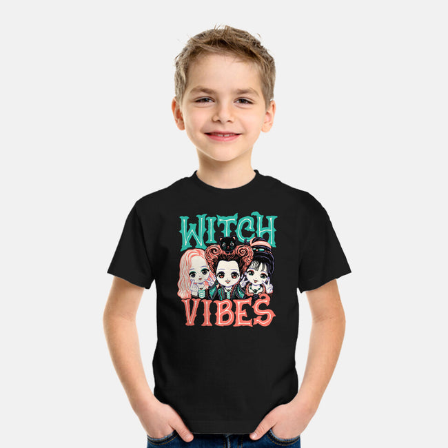 Cute Witch Vibes-youth basic tee-momma_gorilla