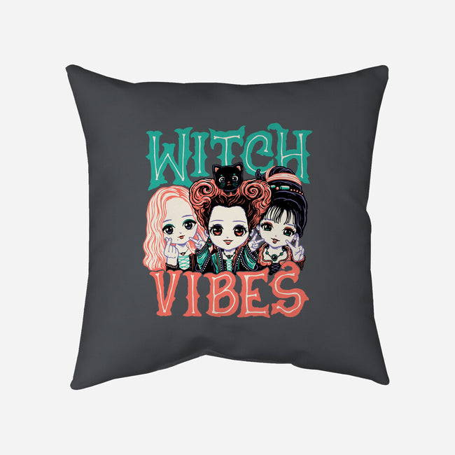Cute Witch Vibes-none removable cover throw pillow-momma_gorilla