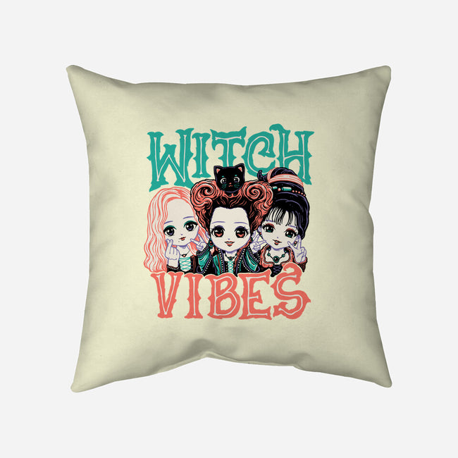 Cute Witch Vibes-none removable cover throw pillow-momma_gorilla