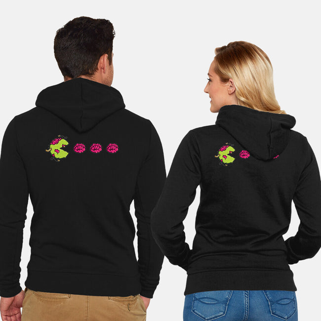 Pac-Zombie-unisex zip-up sweatshirt-goodidearyan