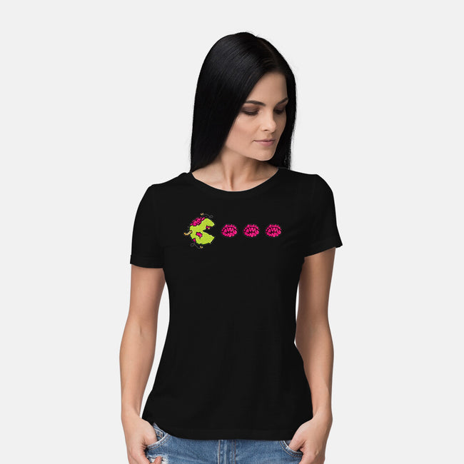 Pac-Zombie-womens basic tee-goodidearyan