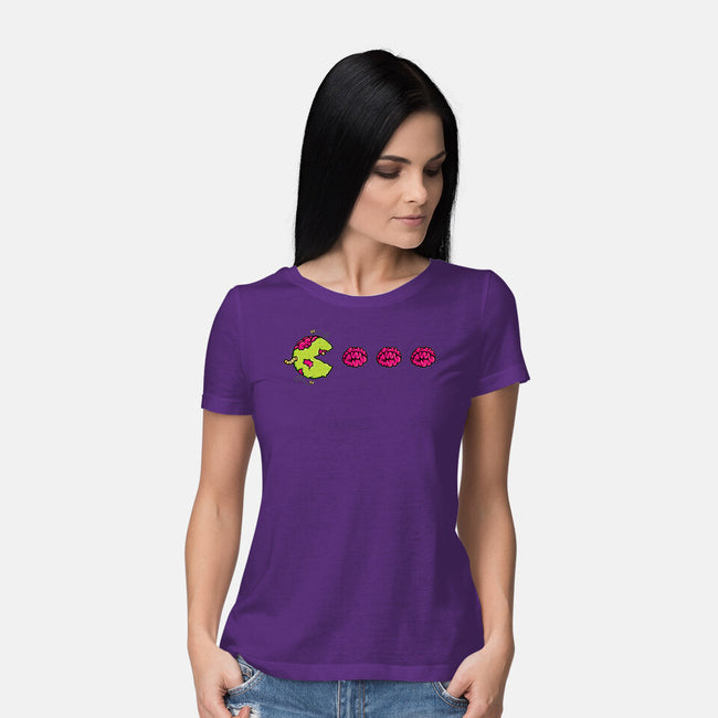 Pac-Zombie-womens basic tee-goodidearyan