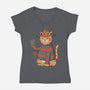 Catana On Elm Street-womens v-neck tee-vp021