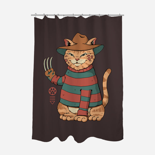 Catana On Elm Street-none polyester shower curtain-vp021