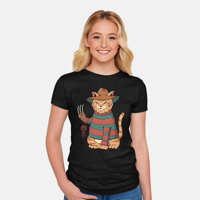 Catana On Elm Street-womens fitted tee-vp021