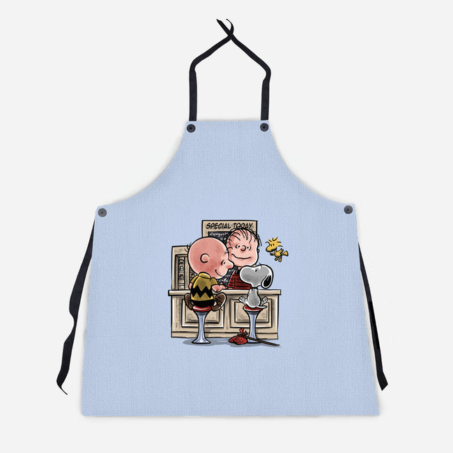 The Runaway Beagle-unisex kitchen apron-zascanauta