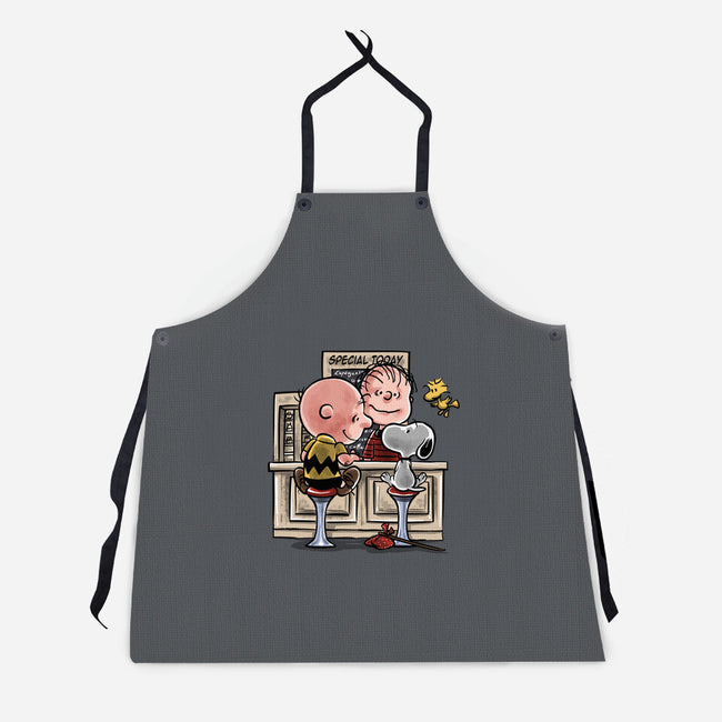 The Runaway Beagle-unisex kitchen apron-zascanauta