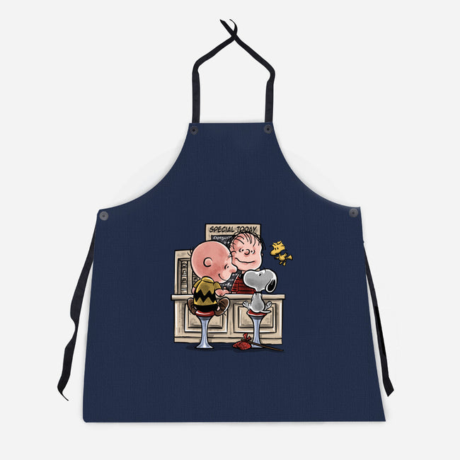 The Runaway Beagle-unisex kitchen apron-zascanauta