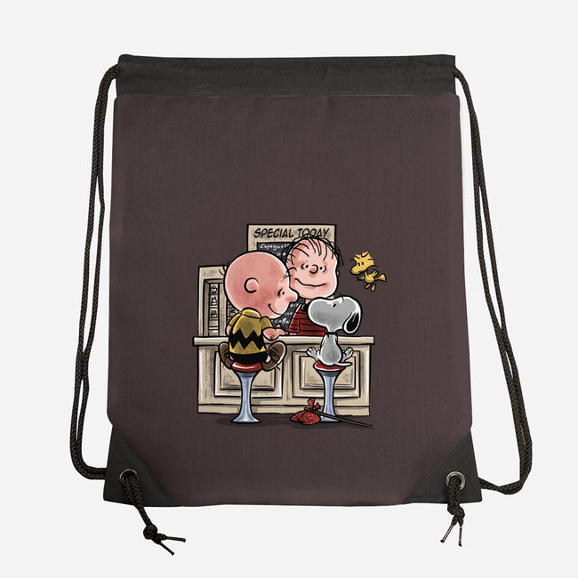 The Runaway Beagle-none drawstring bag-zascanauta