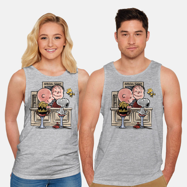 The Runaway Beagle-unisex basic tank-zascanauta