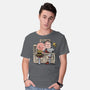 The Runaway Beagle-mens basic tee-zascanauta