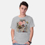 The Runaway Beagle-mens basic tee-zascanauta