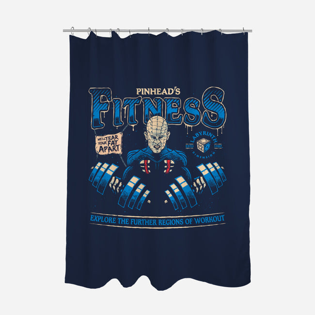Pinhead's Fitness-none polyester shower curtain-teesgeex