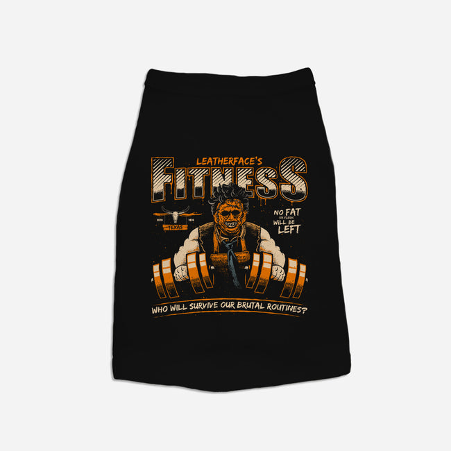 Leatherface's Fitness-cat basic pet tank-teesgeex