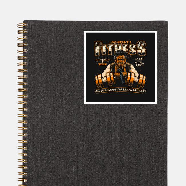 Leatherface's Fitness-none glossy sticker-teesgeex