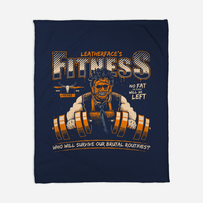 Leatherface's Fitness-none fleece blanket-teesgeex