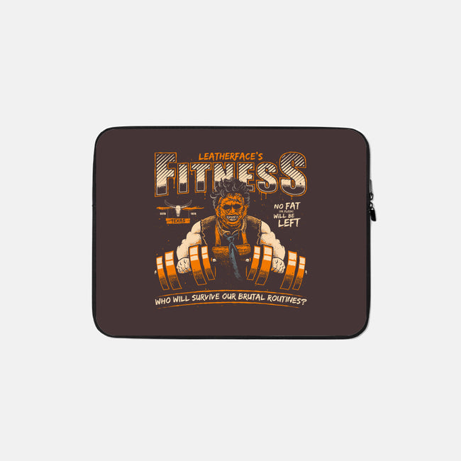 Leatherface's Fitness-none zippered laptop sleeve-teesgeex