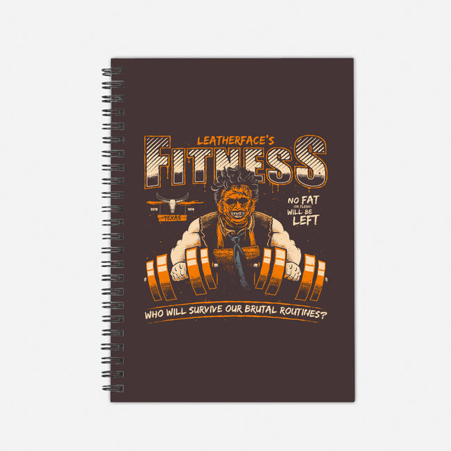 Leatherface's Fitness-none dot grid notebook-teesgeex