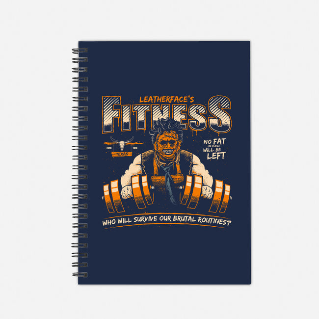 Leatherface's Fitness-none dot grid notebook-teesgeex