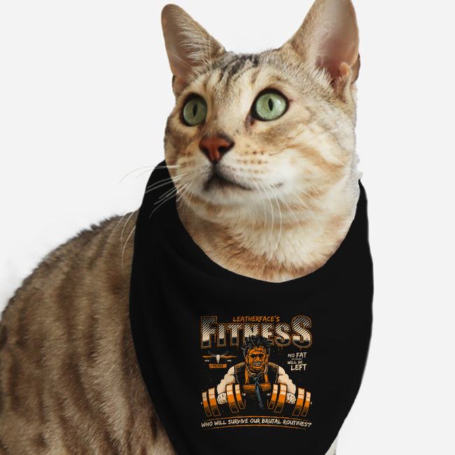 Leatherface's Fitness-cat bandana pet collar-teesgeex