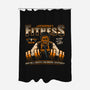 Leatherface's Fitness-none polyester shower curtain-teesgeex