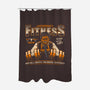 Leatherface's Fitness-none polyester shower curtain-teesgeex