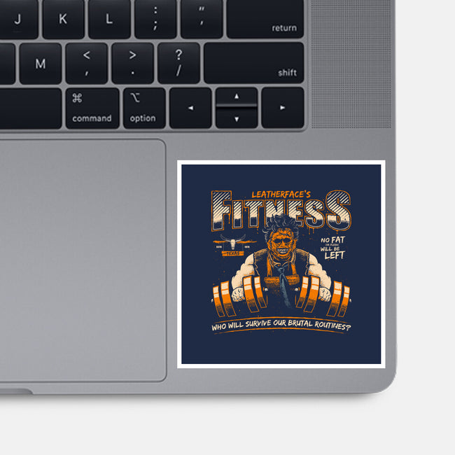 Leatherface's Fitness-none glossy sticker-teesgeex