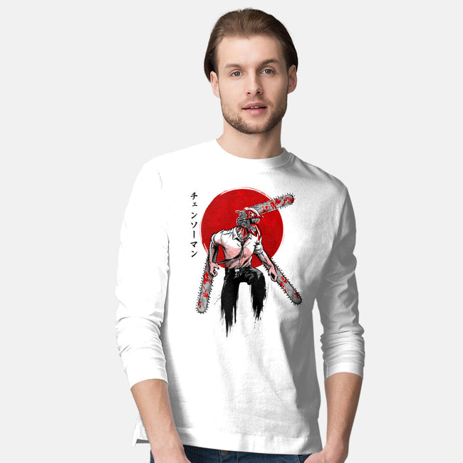 Red Sun Chainsaw-mens long sleeved tee-ddjvigo