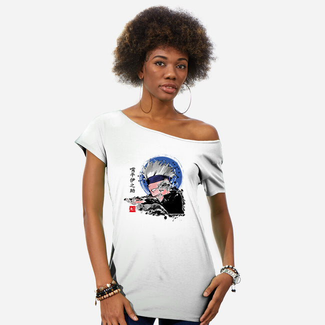 Pride Of The Gojo-womens off shoulder tee-Gaminary