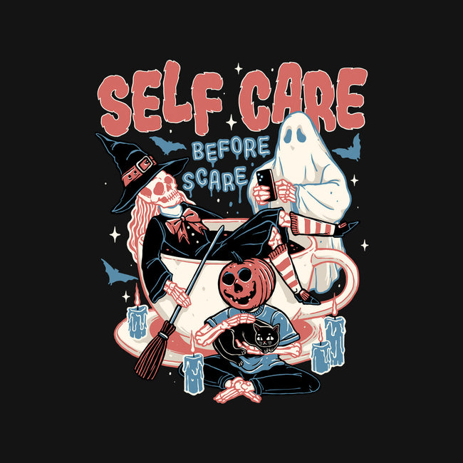 Self Care Scare Club-none polyester shower curtain-momma_gorilla