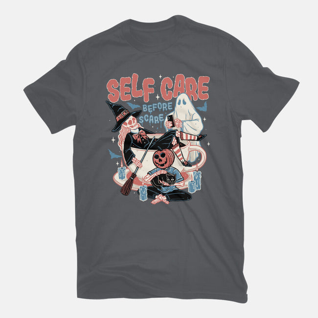 Self Care Scare Club-womens basic tee-momma_gorilla