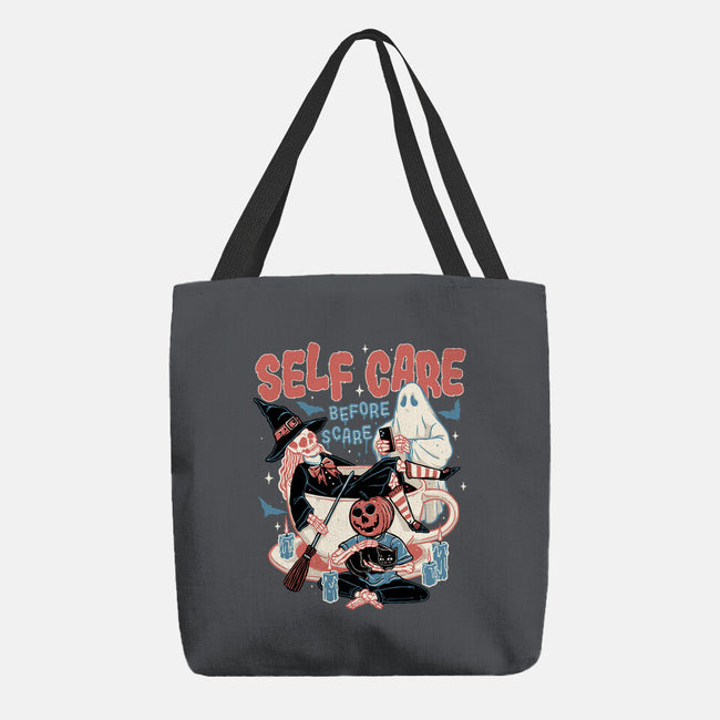 Self Care Scare Club-none basic tote bag-momma_gorilla