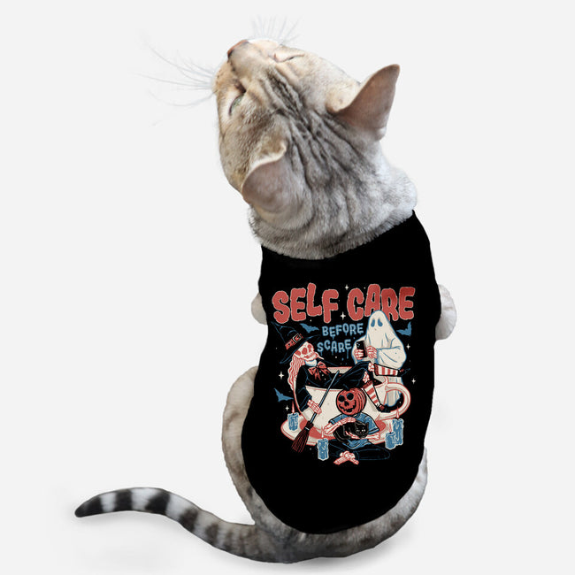 Self Care Scare Club-cat basic pet tank-momma_gorilla