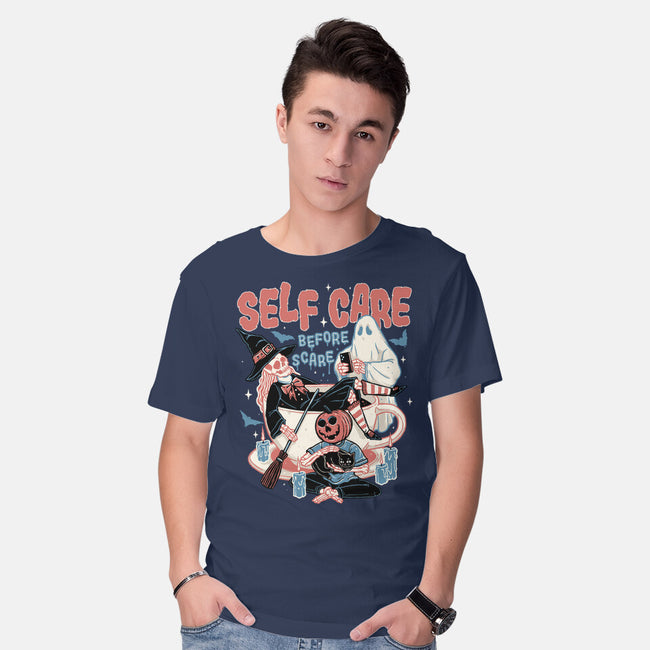 Self Care Scare Club-mens basic tee-momma_gorilla