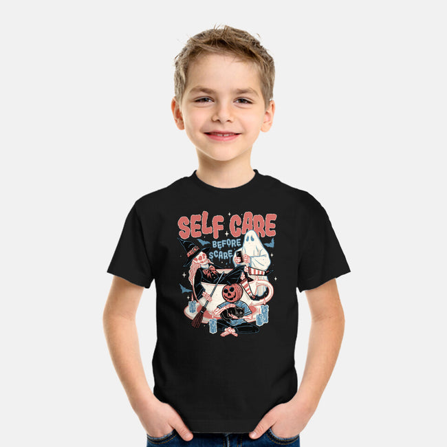 Self Care Scare Club-youth basic tee-momma_gorilla