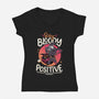 Stay Bloody Positive-womens v-neck tee-Snouleaf
