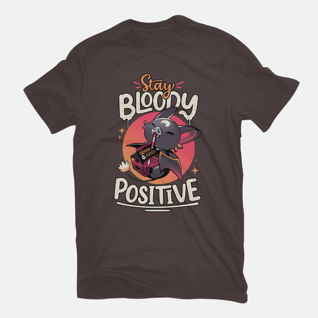 Stay Bloody Positive-womens basic tee-Snouleaf