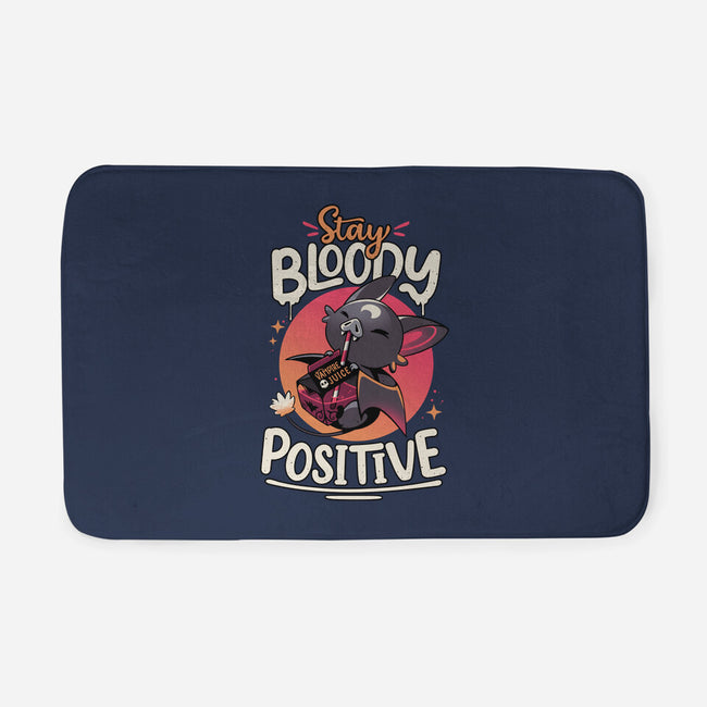 Stay Bloody Positive-none memory foam bath mat-Snouleaf