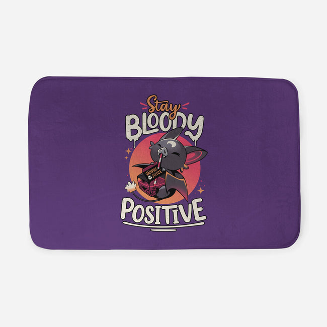 Stay Bloody Positive-none memory foam bath mat-Snouleaf