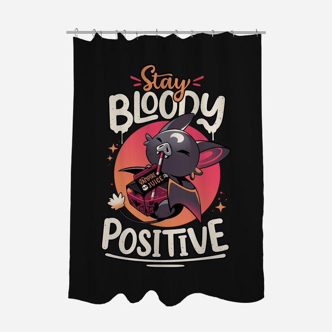 Stay Bloody Positive-none polyester shower curtain-Snouleaf