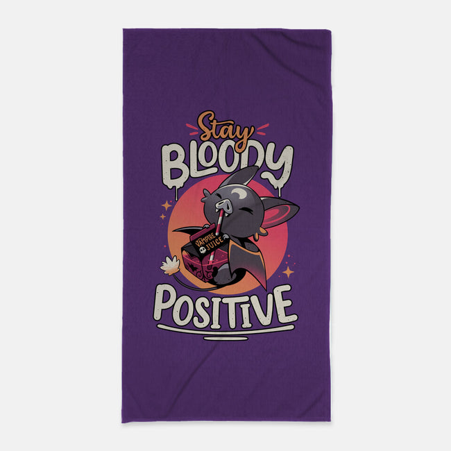 Stay Bloody Positive-none beach towel-Snouleaf