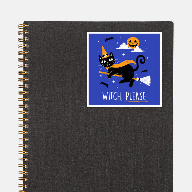 Witch Pls-none glossy sticker-paulagarcia