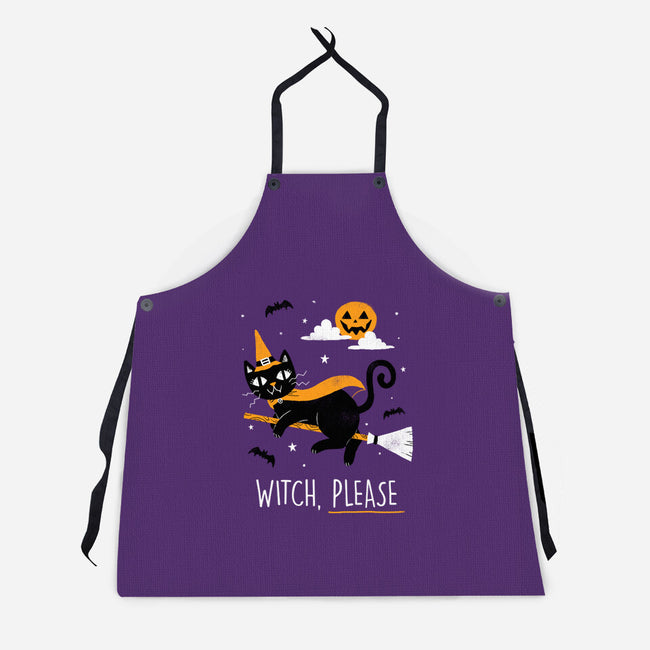 Witch Pls-unisex kitchen apron-paulagarcia