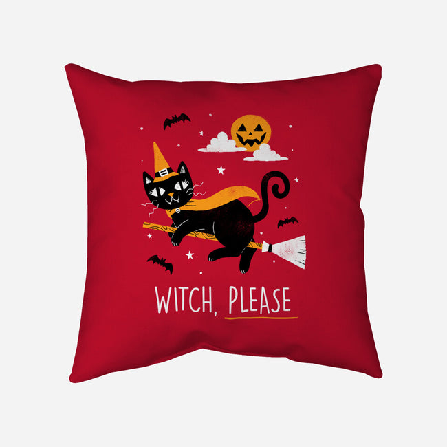 Witch Pls-none removable cover throw pillow-paulagarcia