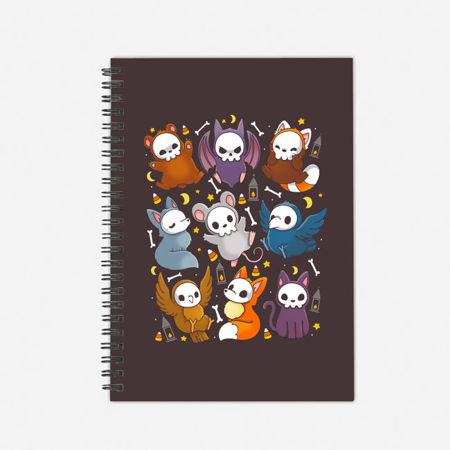 Skull Animals-none dot grid notebook-Vallina84