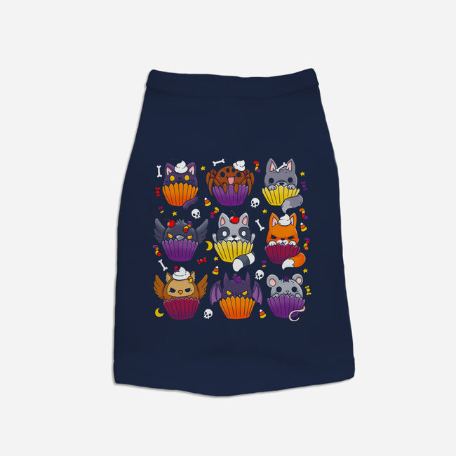 Halloween Muffins-dog basic pet tank-Vallina84