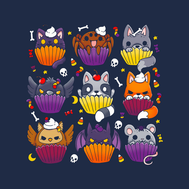 Halloween Muffins-womens fitted tee-Vallina84