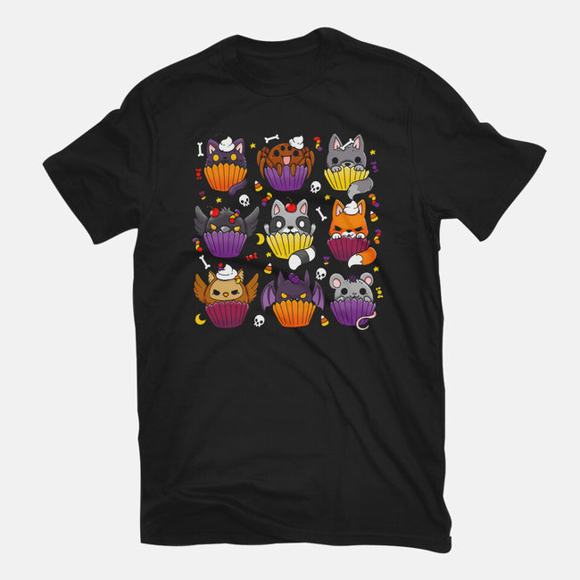 Halloween Muffins-mens basic tee-Vallina84