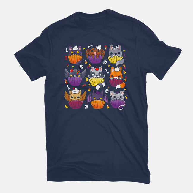 Halloween Muffins-womens fitted tee-Vallina84